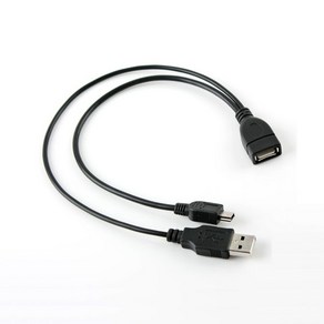 Coms COMS USB OTG케이블 Shot/NA843/(Mini 5P M/USB M/F) OTG케이블/젠더, 선택1, 1개, 선택1