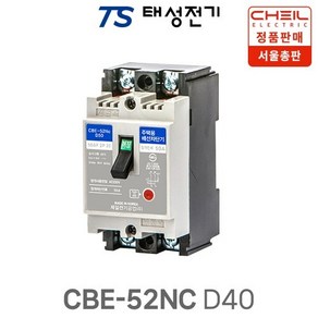 제일전기 주택용 배선차단기 CBE-52NC D40, 1개