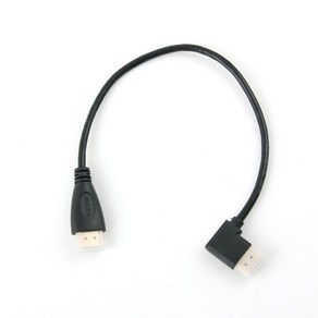 Coms HDMI 젠더 한쪽 우향꺾임 30cm NA480