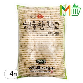 MMMALL 해울찬 상온 락교 3s, 4개, 3kg