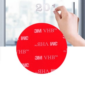 3M VHB 투명 양면 테이프 원형 50mm 하이패스 유리