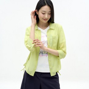 지센 뒷카라 오픈 블라우스 LCWSN624_YE 1425298