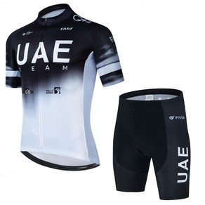 팀버전 UAE 라이딩복 세트 남자 반팔 여름 로드바이크 의류