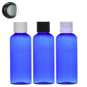 스킨캡 단마개용기 50ml 60ml 75ml 80ml 100ml, 50ml(원형) 청색용기, 투명캡, 1개