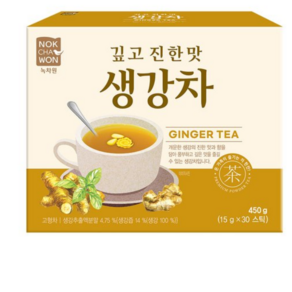 녹차원 깊고 진한맛 생강차 30스틱 (450g), 15g, 30개입, 1개, 15g