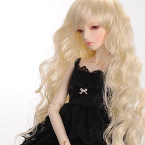 돌모아 구체관절인형 가발 SD 60cm 뱅헤어 굵은 롱웨이브 블론드 (8-9) Sonata Wig (Blonde)[D3-4-2]