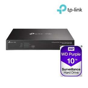 티피링크 VIGI NVR1008H-8MP＋10TB HDD 8채널 POE NVR 녹화기 세트