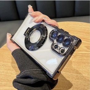 삼성 S24 울트라 케이스 갤럭시 s25 고투과성 마그네틱 거치대 커버 적용 맥세이프