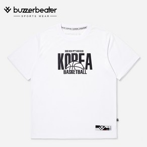 [버저비터] 농구 반팔 흰색 화이트 KOERA REFLEX 티셔츠 KOREA TEE - WHITE