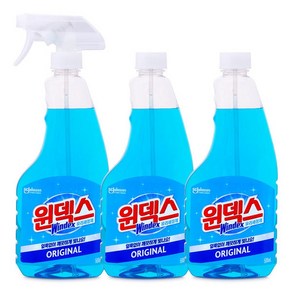 윈덱스 유리세정제 본품 500ml 1개 + 리필 500ml 2개, 3개