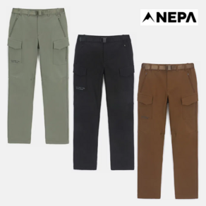 네파 _NEPA 24FW 남성 보온성이 우수한 기모본딩 소재로 되어있어 착용감이 좋고 한겨울까지 착용하기 좋은 패스파인더 카고 웜 팬츠_7K71605