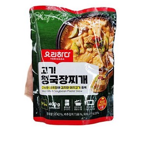 요리하다 요리하다 고기 청국장찌개 400g, 종이박스포장, 2개