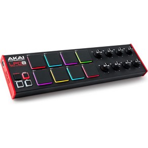 Akai Professional USB MIDI 패드 컨트롤러 MPC 드럼 패드 x 8 어사이너블 노브 x 8 탑재 음악 제작 소프트웨어 부속 MacWin PC 대응 LPD8 블랙