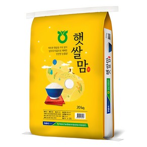 농협쌀 2024년산 햅쌀 햇쌀맘 백미, 보통등급, 20kg, 1개