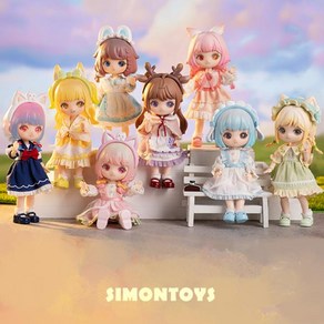 Simontoys Lio 여름 시리즈 피규어 Bjd 트렌드 블라인드 박스 서프라이즈 수집 장식 모델 장난감 동상 선, 01 1 blind box, 1개