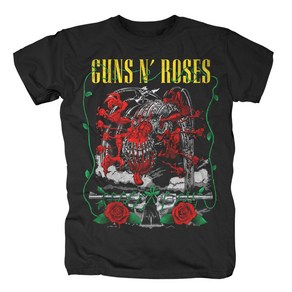 ROCKPANDA Guns N Roses Appetite Ceatue and Pistols 반팔티