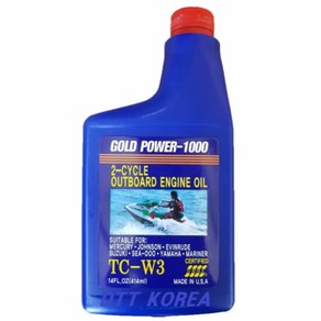 GOLD POWER-1000 TC-W3 선외기 오일(2싸이클 가솔린 엔진) 제트스키 제초기