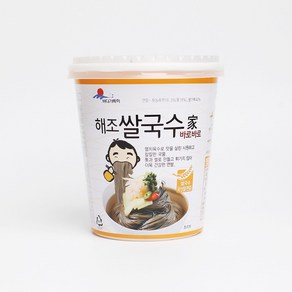 바다가득히 해조쌀국수 완도바다 톳쌀국수 컵국수 시원 칼칼한 맛