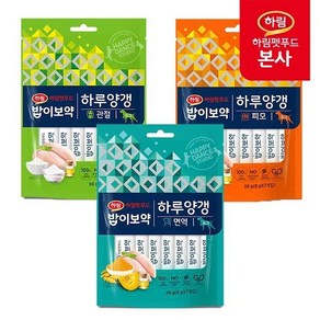 [하림펫푸드] 밥이보약 DOG 하루양갱 (관절+면역+피모)(56g*3개입), [하림펫푸드] 밥이보약 DOG 하루양갱 (관절+면역+피