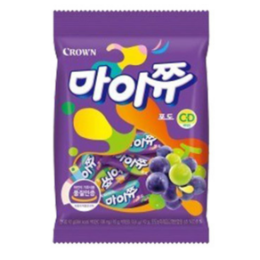 크라운 마이쮸 필로우 포도 92g, 5개