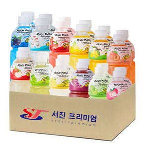 (서진프리미엄) 모구모구 12종혼합 320ml 2개씩 총 24개(블랙커런트+요거트+딸기+파인애플+망고+복숭아+사과+샤인머스켓+레몬+포도+멜론+리치)