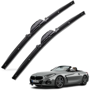 BMW Z4 전차종 순정(호환)형 자동차 프리미엄 하이브리드 와이퍼 윈도우브러쉬 1+1세트, Z4 G29-PR550+525mm커넥터B2