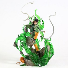 나루토 피규어 nauto shippuden ock lee 8 gates 17 pvc, 33cm 상자 없음, 1개