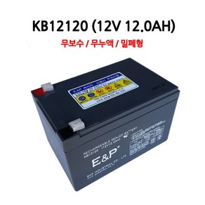 이앤피/KB12120/(12V 12.0AH)/배터리, 1개, 1개입