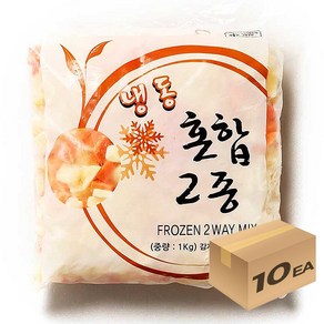 1박스) 냉동야채 카레짜장용 2종 야채믹스 1kg x 10개입, 10개