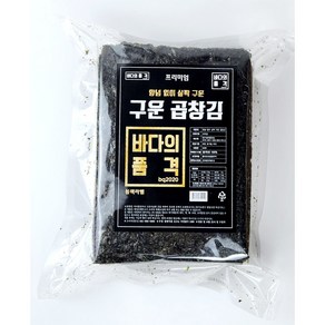 구운 곱창김 바다의품격 양념없이 구운곱창김 블랙라벨 구운김, 400g, 1개