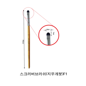 루벤 루벤스 스크러버러쉬 수채화 지우개붓 Filbert붓 1