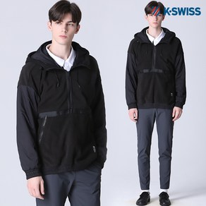 케이스위스 [케이스위스(K-SWISS)] 기모 아노락 스트링 후드