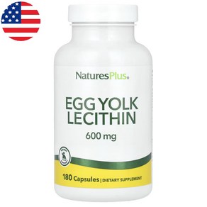네이처스플러스 난유 난황유 600mg Egg Yolk Lecithin 180캡슐, 1개, 180정