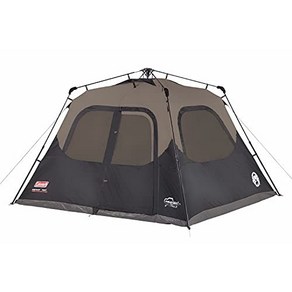 Coleman Camping Tent  6 Peson Cabin Tent with Instant Setup 콜맨 캠핑 텐트  설치가 가능한 6인용 캐빈 텐트 브라운/블, 1개, Bown/Black