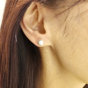 진주귀걸이 925실버 천연담수진주 혼주귀걸이 웨딩귀걸이 하객귀걸이