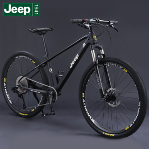 Jeep 지프 랭글러 2세대 MTB 산악자전거 마그네슘 일체형 프레임 유압식 브레이크, 나이트 블랙, 27단, 26인치, 1개