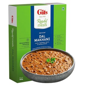 Gits Ready to Eat Dal Makhani 순수 채식 데워서 먹는 인도식 식사 전자레인지 가능 300g