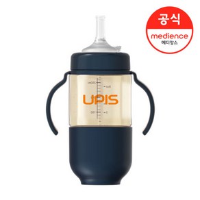 유피스) PES 빨대컵 6M+ (260ml 네이비)_L505, 1개