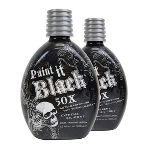 밀레니엄 태닝 PAINT IT 블랙 50X 브론저 실내 다크 로션 태닝 400ml 2병, 2개