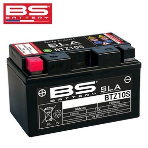 BS 배터리 BTZ10S 12V 9Ah 포르자 MT-07 MT-09 CBR TMAX R1 VSX125, 미충전(반품불가), 1개