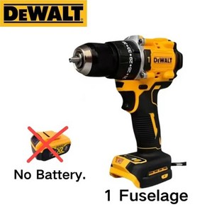 DeWalt 전동 공구 전동 드릴 브러시리스 무선 스크루 드라이버 임팩트 렌치 컴팩트 드릴 드라이버 전동 공구 DCD805 20V, 4) NO Battey - AU, 1개