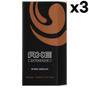 AXE 엑스 애프터 쉐이브 다크 템테이션 100ml 3팩 Afte Shave Dak Temptation, 1개