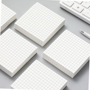 탁상 라인 점착 메모지 스티커 무지메모지 감성메모지, 격자선