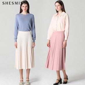 [쉬즈미스(SHESMISS)] 스프링 레이디 플리츠 밴딩 스커트 (택가격 118000원)