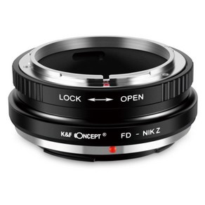 K&F Concept FD-NIK Z _ Canon MF Lens - Nikon Z Body 변환어뎁터, 1개