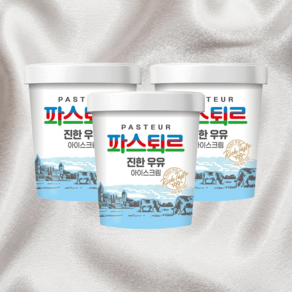 롯데아이스크림 파스퇴르아이스크림 진한우유아이스크림, 3개, 474ml