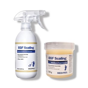 메디필 EGF 스케일링 모이스처 버블 풋 샴푸400ml+EGF 스케일링 모이스처 풋 크림130g, 1개