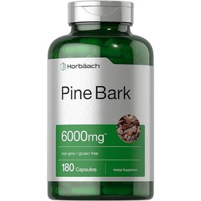 Hobaach Pine Bak Extact Contain 95% Poanthocyanidins 호바흐 파인 바크 추출물 프로안토시아니딘 6000mg 180캡슐, 1개, 180개, 180g