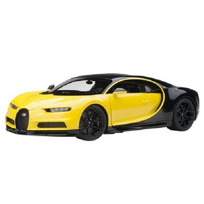 AUTOat 오토아트 70994 1/18스케일 BUGATTI Chion 부가티 시론 2017 옐로우/블랙[컴포지트 다이캐스트 미니카], 단일, 1개