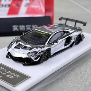 Star Model 1:64 람보르기니 아벤타도르 LP700-4 LBWK 2.0 - 크롬 실버